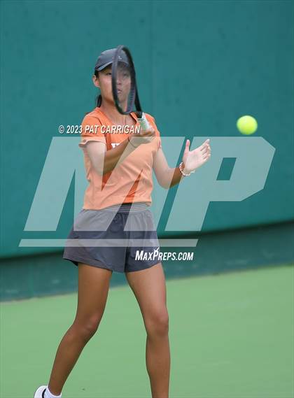 Thumbnail 1 in Round Rock Westwood vs Memorial (UIL 6A Team Tennis Final) photogallery.