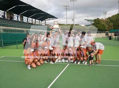 Thumbnail 3 in Round Rock Westwood vs Memorial (UIL 6A Team Tennis Final) photogallery.