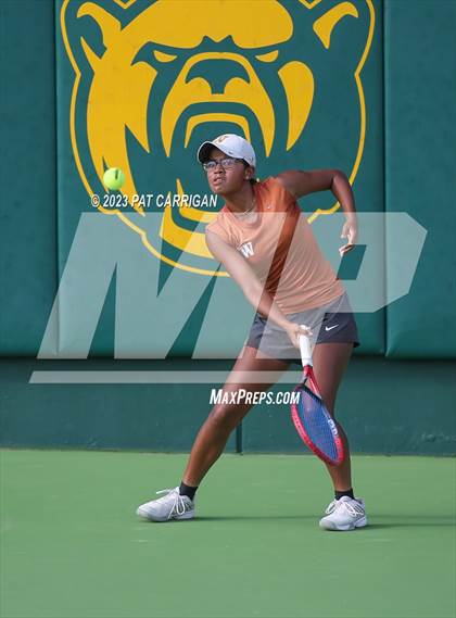 Thumbnail 3 in Round Rock Westwood vs Memorial (UIL 6A Team Tennis Final) photogallery.