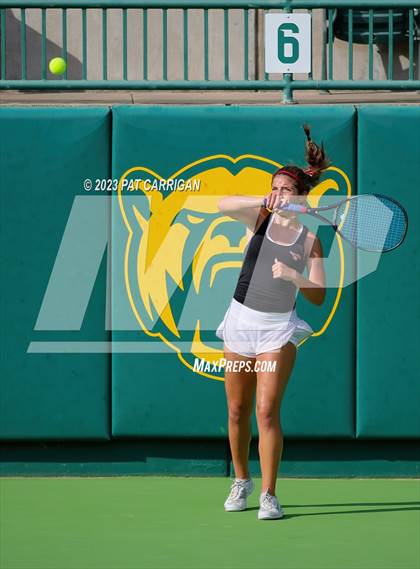 Thumbnail 3 in Round Rock Westwood vs Memorial (UIL 6A Team Tennis Final) photogallery.