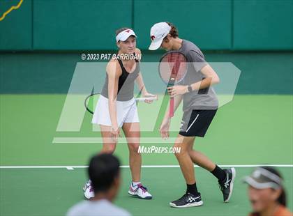 Thumbnail 3 in Round Rock Westwood vs Memorial (UIL 6A Team Tennis Final) photogallery.