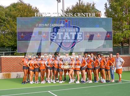 Thumbnail 3 in Round Rock Westwood vs Memorial (UIL 6A Team Tennis Final) photogallery.