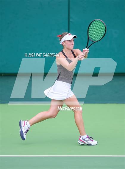 Thumbnail 2 in Round Rock Westwood vs Memorial (UIL 6A Team Tennis Final) photogallery.