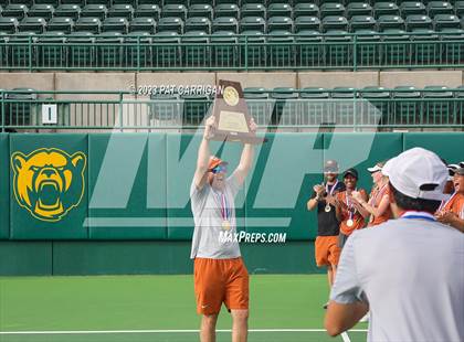 Thumbnail 2 in Round Rock Westwood vs Memorial (UIL 6A Team Tennis Final) photogallery.