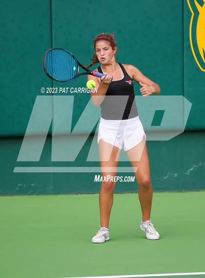 Thumbnail 3 in Round Rock Westwood vs Memorial (UIL 6A Team Tennis Final) photogallery.