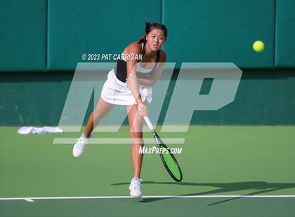 Thumbnail 2 in Round Rock Westwood vs Memorial (UIL 6A Team Tennis Final) photogallery.