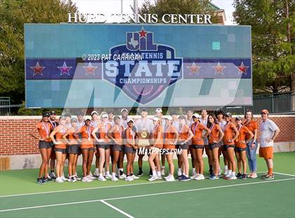 Thumbnail 3 in Round Rock Westwood vs Memorial (UIL 6A Team Tennis Final) photogallery.
