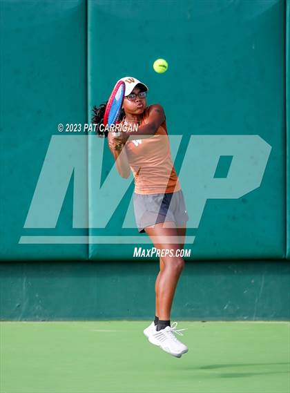 Thumbnail 2 in Round Rock Westwood vs Memorial (UIL 6A Team Tennis Final) photogallery.
