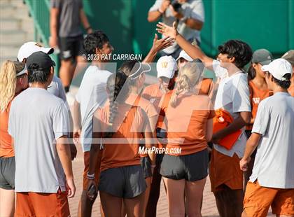 Thumbnail 3 in Round Rock Westwood vs Memorial (UIL 6A Team Tennis Final) photogallery.