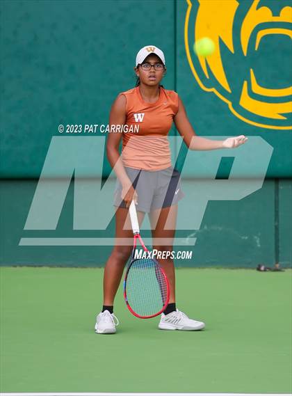 Thumbnail 3 in Round Rock Westwood vs Memorial (UIL 6A Team Tennis Final) photogallery.