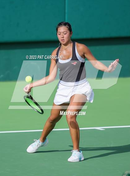 Thumbnail 2 in Round Rock Westwood vs Memorial (UIL 6A Team Tennis Final) photogallery.