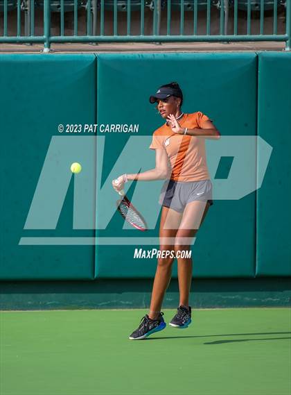 Thumbnail 3 in Round Rock Westwood vs Memorial (UIL 6A Team Tennis Final) photogallery.