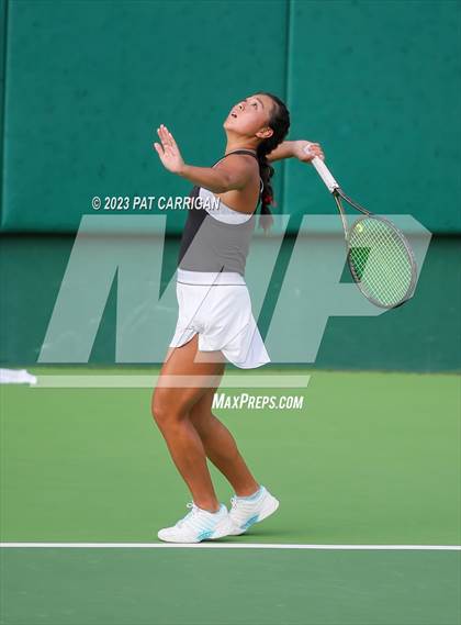 Thumbnail 2 in Round Rock Westwood vs Memorial (UIL 6A Team Tennis Final) photogallery.