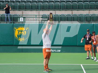 Thumbnail 2 in Round Rock Westwood vs Memorial (UIL 6A Team Tennis Final) photogallery.