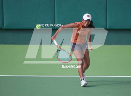 Thumbnail 3 in Round Rock Westwood vs Memorial (UIL 6A Team Tennis Final) photogallery.