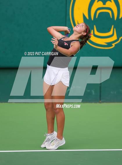 Thumbnail 2 in Round Rock Westwood vs Memorial (UIL 6A Team Tennis Final) photogallery.