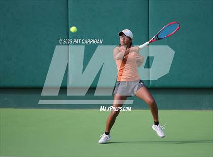 Thumbnail 2 in Round Rock Westwood vs Memorial (UIL 6A Team Tennis Final) photogallery.