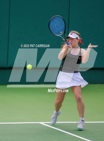 Thumbnail 2 in Round Rock Westwood vs Memorial (UIL 6A Team Tennis Final) photogallery.