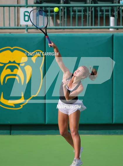 Thumbnail 3 in Round Rock Westwood vs Memorial (UIL 6A Team Tennis Final) photogallery.