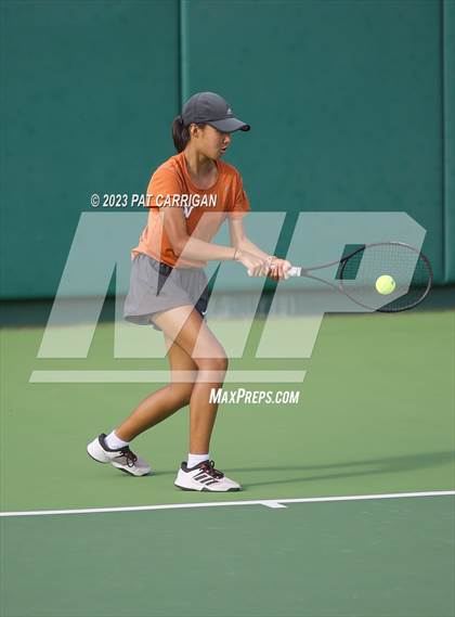 Thumbnail 2 in Round Rock Westwood vs Memorial (UIL 6A Team Tennis Final) photogallery.