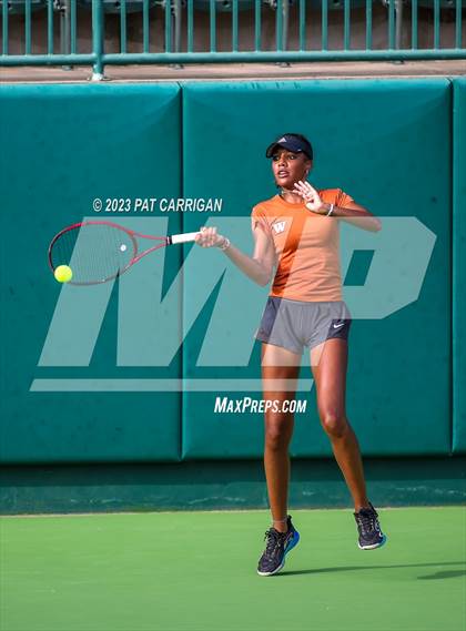 Thumbnail 2 in Round Rock Westwood vs Memorial (UIL 6A Team Tennis Final) photogallery.