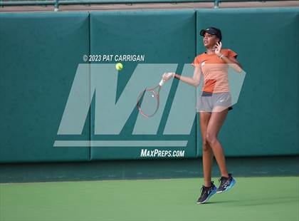 Thumbnail 3 in Round Rock Westwood vs Memorial (UIL 6A Team Tennis Final) photogallery.