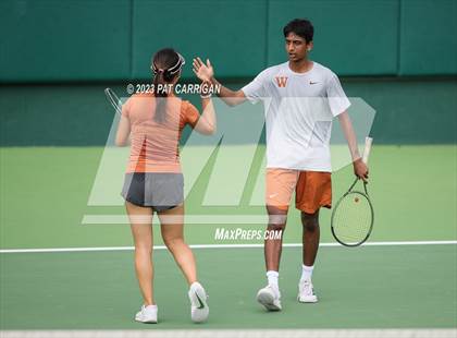 Thumbnail 1 in Round Rock Westwood vs Memorial (UIL 6A Team Tennis Final) photogallery.
