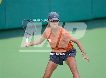Thumbnail 3 in Round Rock Westwood vs Memorial (UIL 6A Team Tennis Final) photogallery.