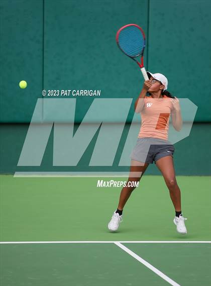 Thumbnail 1 in Round Rock Westwood vs Memorial (UIL 6A Team Tennis Final) photogallery.