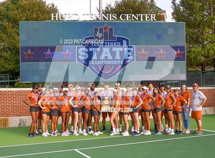 Thumbnail 2 in Round Rock Westwood vs Memorial (UIL 6A Team Tennis Final) photogallery.
