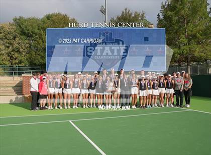 Thumbnail 3 in Round Rock Westwood vs Memorial (UIL 6A Team Tennis Final) photogallery.