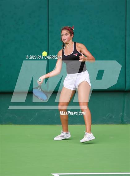 Thumbnail 2 in Round Rock Westwood vs Memorial (UIL 6A Team Tennis Final) photogallery.
