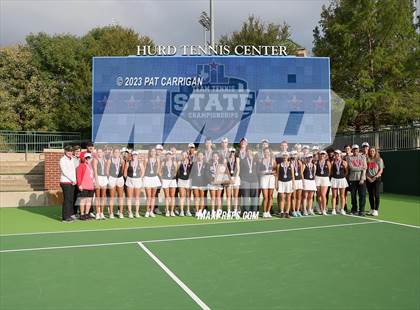 Thumbnail 1 in Round Rock Westwood vs Memorial (UIL 6A Team Tennis Final) photogallery.