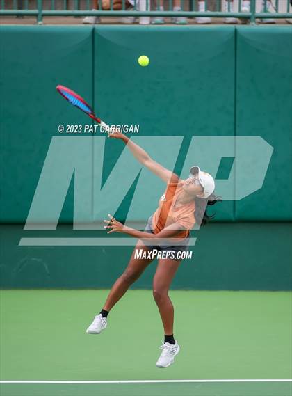 Thumbnail 2 in Round Rock Westwood vs Memorial (UIL 6A Team Tennis Final) photogallery.