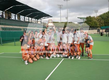 Thumbnail 2 in Round Rock Westwood vs Memorial (UIL 6A Team Tennis Final) photogallery.