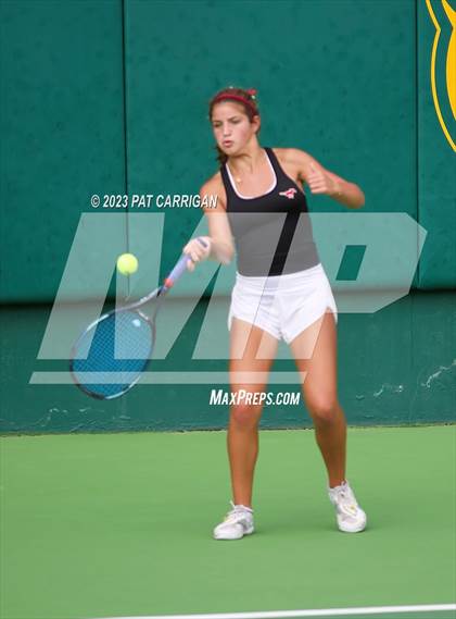 Thumbnail 2 in Round Rock Westwood vs Memorial (UIL 6A Team Tennis Final) photogallery.