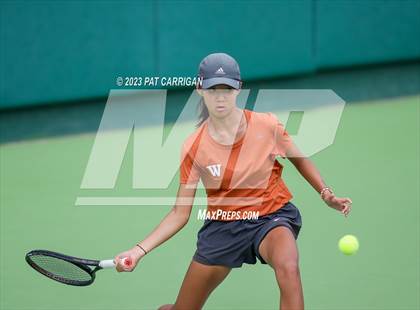 Thumbnail 2 in Round Rock Westwood vs Memorial (UIL 6A Team Tennis Final) photogallery.