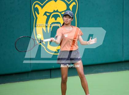 Thumbnail 3 in Round Rock Westwood vs Memorial (UIL 6A Team Tennis Final) photogallery.