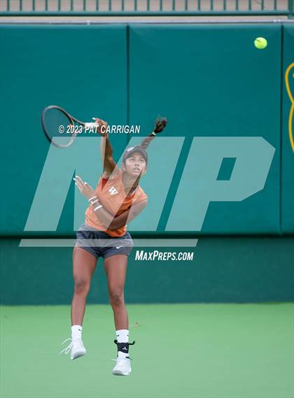 Thumbnail 2 in Round Rock Westwood vs Memorial (UIL 6A Team Tennis Final) photogallery.
