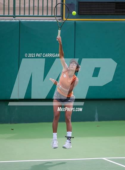 Thumbnail 2 in Round Rock Westwood vs Memorial (UIL 6A Team Tennis Final) photogallery.