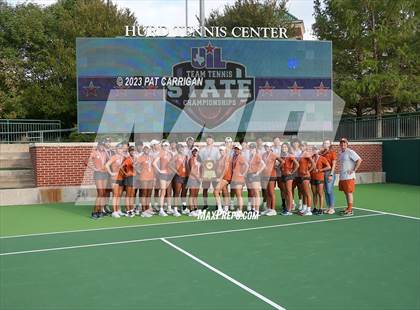Thumbnail 2 in Round Rock Westwood vs Memorial (UIL 6A Team Tennis Final) photogallery.