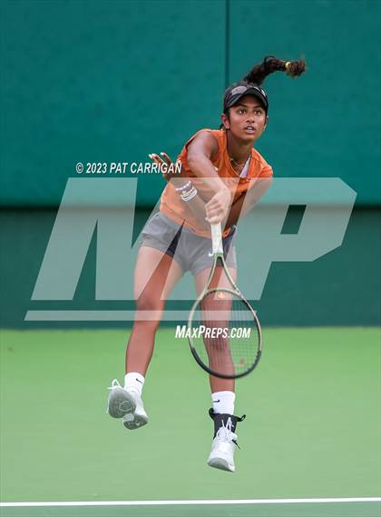 Thumbnail 2 in Round Rock Westwood vs Memorial (UIL 6A Team Tennis Final) photogallery.