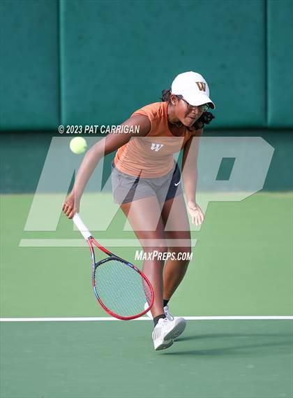 Thumbnail 2 in Round Rock Westwood vs Memorial (UIL 6A Team Tennis Final) photogallery.