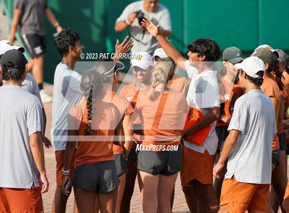 Thumbnail 1 in Round Rock Westwood vs Memorial (UIL 6A Team Tennis Final) photogallery.