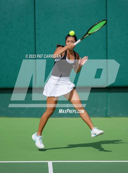 Thumbnail 2 in Round Rock Westwood vs Memorial (UIL 6A Team Tennis Final) photogallery.