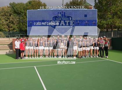 Thumbnail 3 in Round Rock Westwood vs Memorial (UIL 6A Team Tennis Final) photogallery.