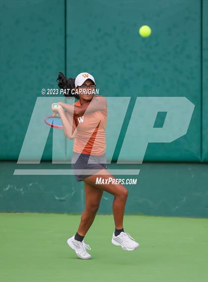 Thumbnail 3 in Round Rock Westwood vs Memorial (UIL 6A Team Tennis Final) photogallery.