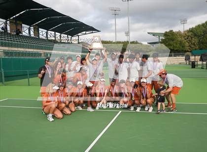 Thumbnail 1 in Round Rock Westwood vs Memorial (UIL 6A Team Tennis Final) photogallery.