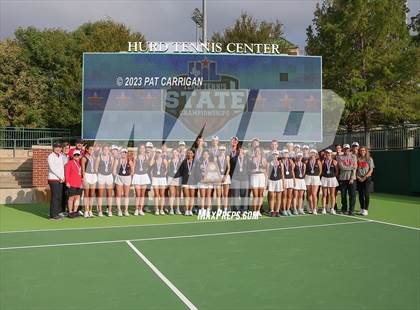 Thumbnail 2 in Round Rock Westwood vs Memorial (UIL 6A Team Tennis Final) photogallery.
