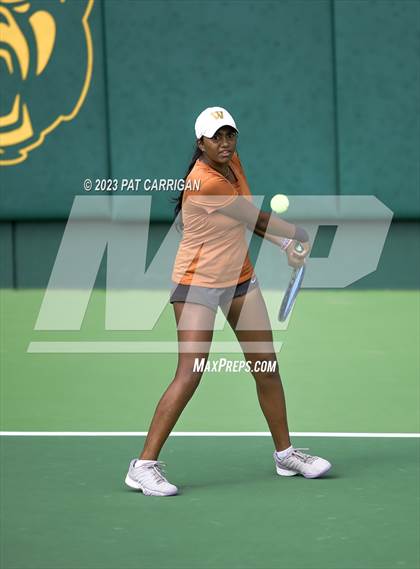 Thumbnail 1 in Round Rock Westwood vs Memorial (UIL 6A Team Tennis Final) photogallery.